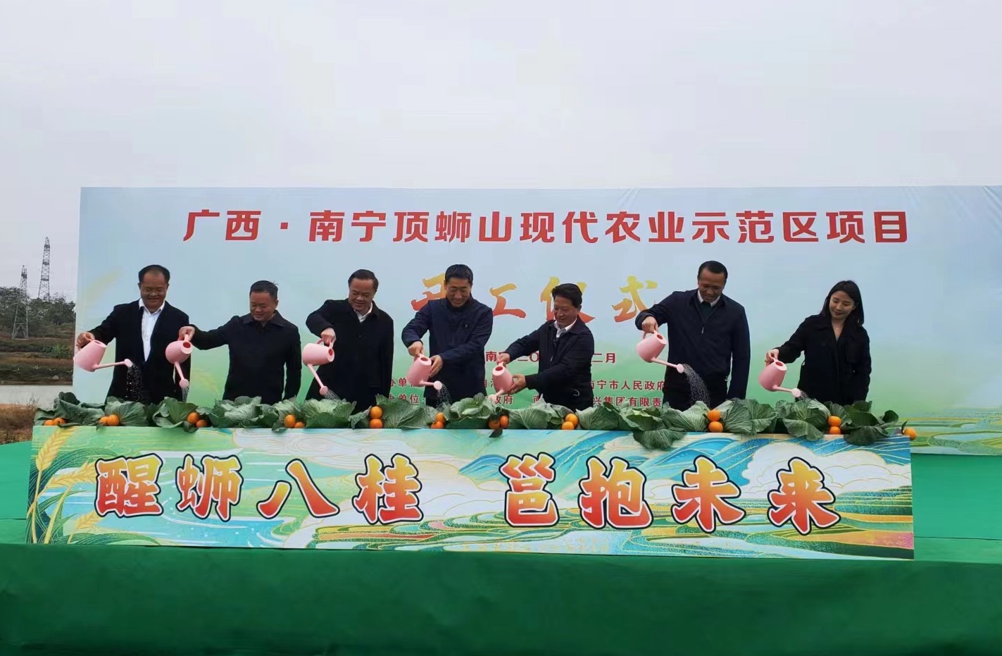 广西南宁顶蛳山现代农业示范区项目开工仪式圆满举行